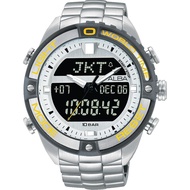 ALBA 雅柏 W兩個世界雙顯腕錶(AZ4019X1)-銀灰圈/44mm N021-X003Y