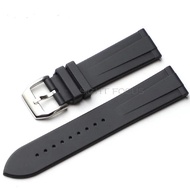 สายนาฬิกาข้อมือ20มม. 22มม. FKM สำหรับ IWC Breitling Rolex Tudor OMEGA Longtissot OT OT Seiko CITIZEN