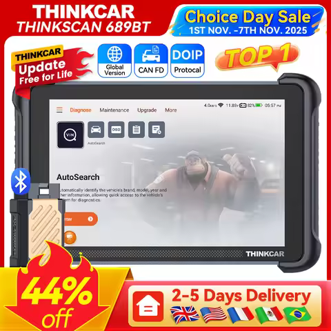 Lifetime Free Update THINKCAR THINKSCAN 689BT OBD2 Diagnostic All System Diagnosis ECU Coding Bi-dir