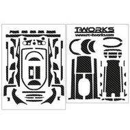 港都RC T-Work's Futaba 7PX 專用貼紙/碳纖紋/附銀幕保護貼 works(TS-040)