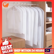 5Pcs Clothes Dust Cover Reusable Transparent Suit Cover – Hanging Dust-Proof Bag with Pocket, Washab