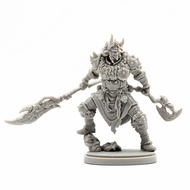 38mm Beauty Soldier Male God Series Resin Soldier White Model Assembly Model A-2181