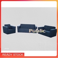 𝙏𝙀𝙍𝙈𝙐𝙍𝘼𝙃 Sofa Kain Biru 1 Seater 2 Seater 3 Seater 1+2+3 Seater