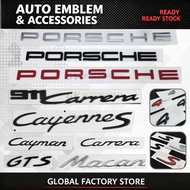READY STOCK Porsche Macan Cayenne Cayman Panamera 911 Carrera Boxster S GTS GT3 Turbo OEM Emblem Log