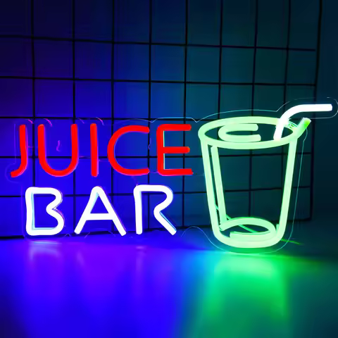 Juice Bar Neon Signs for Bar Wall Decor Bar Neon Sign Beer Light up Sign Juice Bar Neon Sign for Pub