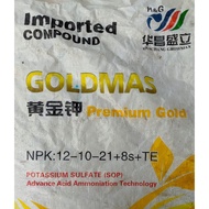 1KG Baja Buah/Bunga NPK Goldmas 12-10-21+8s+TE Premium Gold