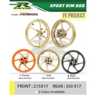 Rapido Honda RSX / RS150R 6 Legs Sport Rim Model 666 Baru*