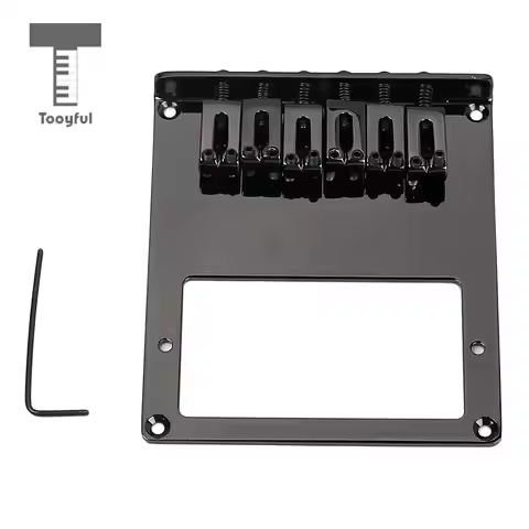 Tooyful 6 Saddle Double Pickup Bridge for Telecaster TL Guitar Humbucker Replacement