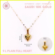 ♞,♘COD PAWNABLE 18k Necklace Legit Original Pure Saudi Gold Heart Necklace
