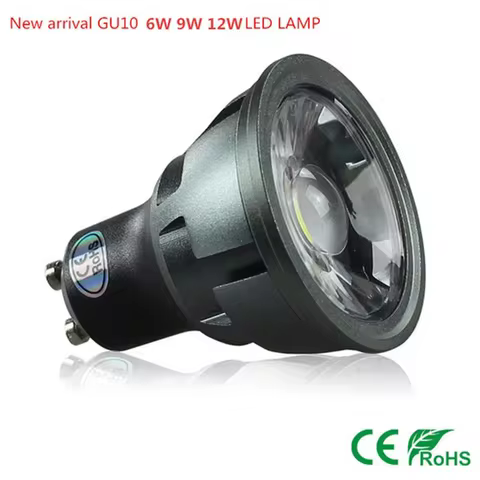 GU10 LED Dimmable Bulb 1-6PCS New Arrivel GU10 COB Dimmable 6W 9W 12W 85 ~ 265V GU10 LED Bulbs Spotl