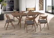 [READY STOCK IN LOCAL MY AS OF JUNE 2022] 1+5 Seater Solid Wood White Dining Set Kayu High Quality W