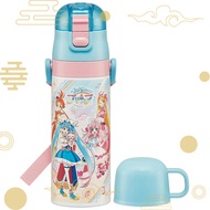 【Direct from Japan】Skater Stainless Steel Water Bottle for Kids 2way 470ml Direct Drink 430ml