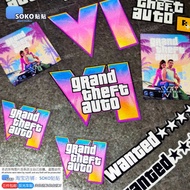 [Metal Sticker 26] SOKO Sticker Sticker GTA6 logo Car Sticker Sticker GTA5 logo R Star Game Triangle