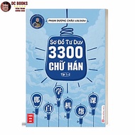 Sách - Sơ Đồ Tư Duy 3300 Chữ Hán tập 1 + 2 - Học Từ Vựng Tiếng Trung Qua Câu Chuyện + Hình Ảnh + Sơ