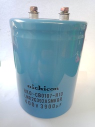 3900UF 400V คาปาซิเตอร์แบบขันสกรู nichicon JAPAN(แพ็ค1ตัว)ตัวเก็บประจุ Cหัวน็อต3900UF บวกลบ20% ขนาด7
