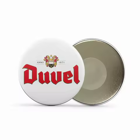 Duvel Beer Round Refrigerator Magnets Message Board Sticker Advertising Decoration Creative Gift Sou