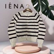 🌺 日本人氣品牌 IENA | 圓領長袖鑲邊針織開襟衫. 外套Size:Free#二手