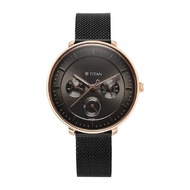 Titan Noir Anthracite Dial Metal Strap Watch 2651KM04