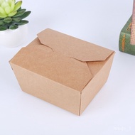 ‍🚢Spot Disposable Lunch Box Wholesale Rice Fried Rice Fast Food Bento Kraft Paper Takeaway Packing Box Rectangular Custo