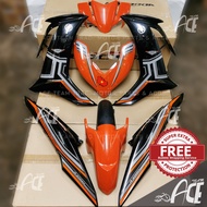 Coverset LC V8 FI LCV8 Tanam Vietnam Exciter Orange 2022 Yamaha LC135V8 LC V8FI Metallic Oren Black Hitam Cover Body Set