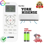 NEW YORK INVERTER HISENSE DG11L1 AIR COND REMOTE CONTROL ORIGINAL DG11L1-01 DG11L1-02 DG11L1-03 DG11