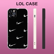 N.I.K.E logo flexible case black background pro 13 11 12 promax 7 8 plus xs X Xr BLK20210081