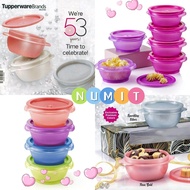 Tupperware One Touch Bowls 500ml / 400ml Airtight bowl mangkuk tupperware round bowls colorful bowl 