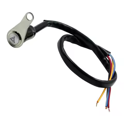 LED Hazard Light Switch Waterproof Emergency Lamp Switch for Motorcycle Spare Parts