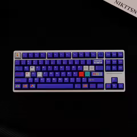 Aifei Keycaps NGC Purple Game PBT Dye Sublimation Cherry Height for Mechanical Keyboard AULA F75 Mad