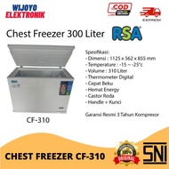 RSA CF 310 CHEST FREEZER BOX 300 L LEMARI PEMBEKU 300 LITER BY GEA