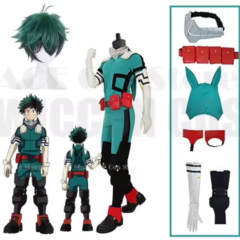 Anime Hero Cosplay Midoriya Cosplay Izuku Deku Battle Academia Costume Unisex Costume Set Wig Hair A