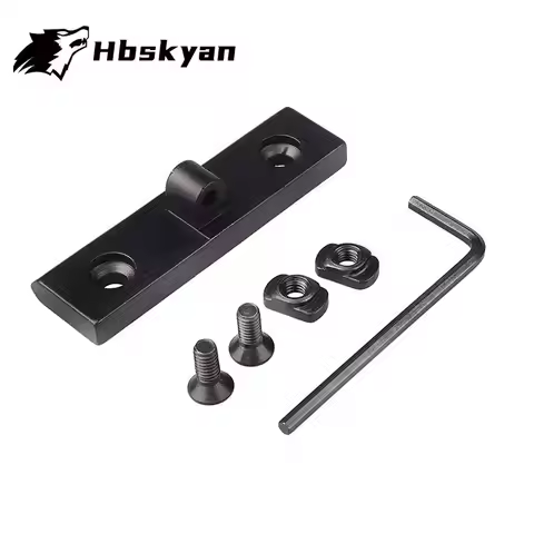 AR15 M-LOK Handguard Adapter - Low Profile Picatinny Rail Mount for Harris Bipods, Adjustable Alumin