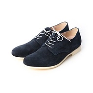 ARGIS 日本麂皮舒適休閒皮鞋 #56117午夜藍(附鞋帶) -日本手工製