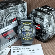 Casio G-Shock GA-100CY-1A Yellow Black Rugged Design Analog Digital Men's Watch