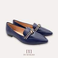 DEAR BLISS Leandra Indigo Knotted Loafers