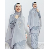 [Baju Kurung Moden] KURUNG QUEEN + CAPE (GREY)