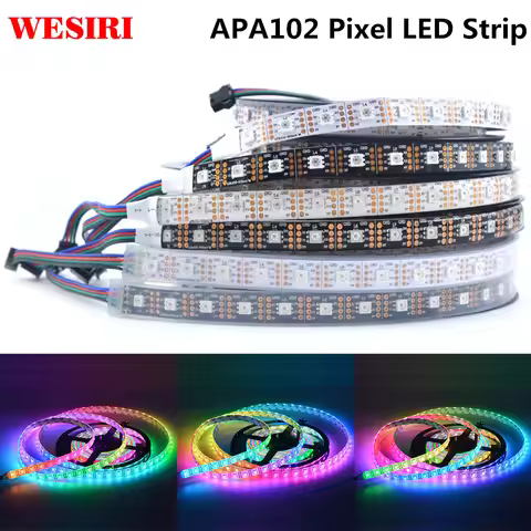 1m/5m APA102 SK9822 Smart LED Pixel Strip 30/60/72/96/144 LEDs/Pixels/m IP30/IP65/IP67 DC5V APA102C 