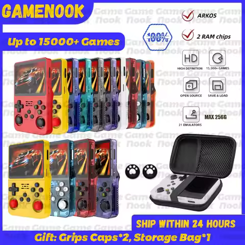 R36S Retro Handheld Game Console 64G128G Linux OS Portable Video Players 3.5Inch IPS Screen 20000+ C