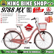 Sepeda Keranjang Dewasa ET 9788 MX Ukuran 20 24 26 Inch Perempuan