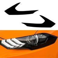 Headlight Amber Side Marker Smoke Vinyl Tint Overlay For Ford Mustang 2019-2023
