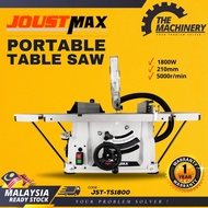 Joustmax JST-TS1800 1800W Joustmax Table Saw Portable Wood Working Saw Machine 210mm Saw Blade