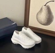 正品Comme des Garcons x Salomon Pulsar Platform 織物厚底增高運動鞋 白色