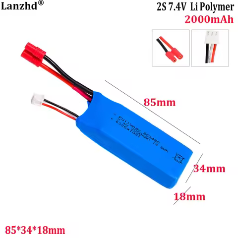 2S 7.4V 25C Lithium Battery For SYMA X8C/X8W/X8G/X8HW Drone battery 2000mAh 903475