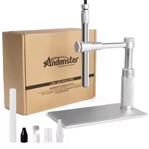Andonstar A1 Digital Microscope 500X 2MP Endoscope Magnifier Eight led handheld Microscope with Soft