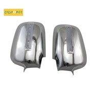 1Pair Car Rearview Door Mirror Covers with LED Parts Accessories for Honda CRV RD9 CR-V 2001 2002 2003 2004 2005 2006