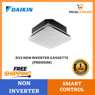 (FREE SHIPPING) Daikin R32 Non Inverter Ceiling Cassette Air Cond (Premium) Smart Control FCFV50A/RG