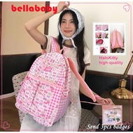 [Ready Stock] Japanese Homemade HelloKitty Cat Sweet Girl Pink Bow Backpack Cute Soft Girl Girl Hear