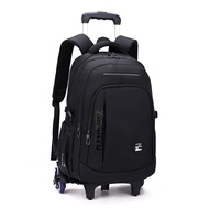 For Junior High Backpacks School Rolling Boys Wheeled Bag Trolley School Bags With 2/6 Wheels Travel Luggage Kids Bookbag Mochil