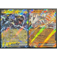 [KW2 Pokemon] [EN] Combo 2 Zekrom EX Cards, Reshiram EX - 020/086, 034/086 - Stamp Ultra Rare