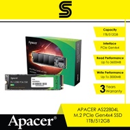 APACER AS2280Q4L M.2 PCle Gen4x4 SSD - 1TB/512GB